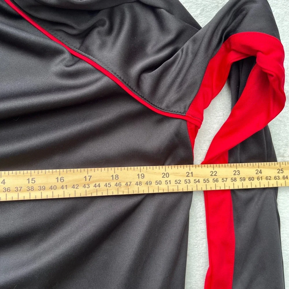 NFL Atlanta Falcons Fanatics Pro Line Quarter Zip Pullover Black Red Mens Large